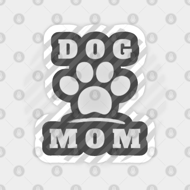 DOG MOM GRAY POW Sticker by TeesFashion